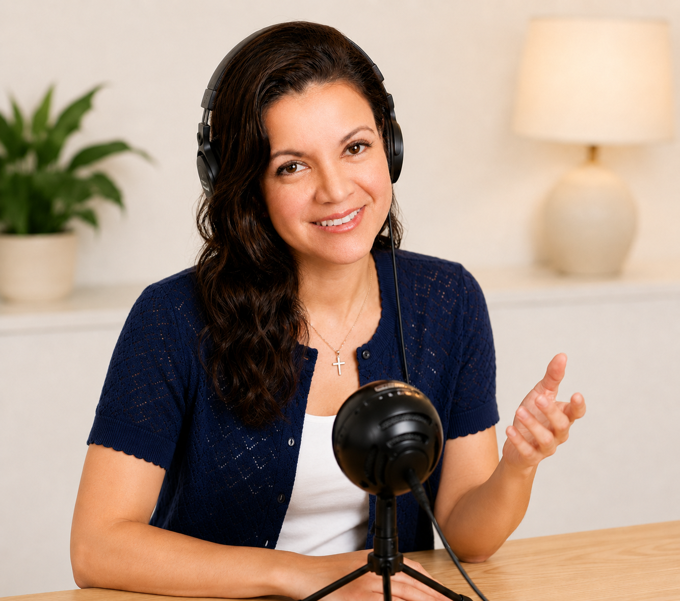 Wendy with Headset and Microphone