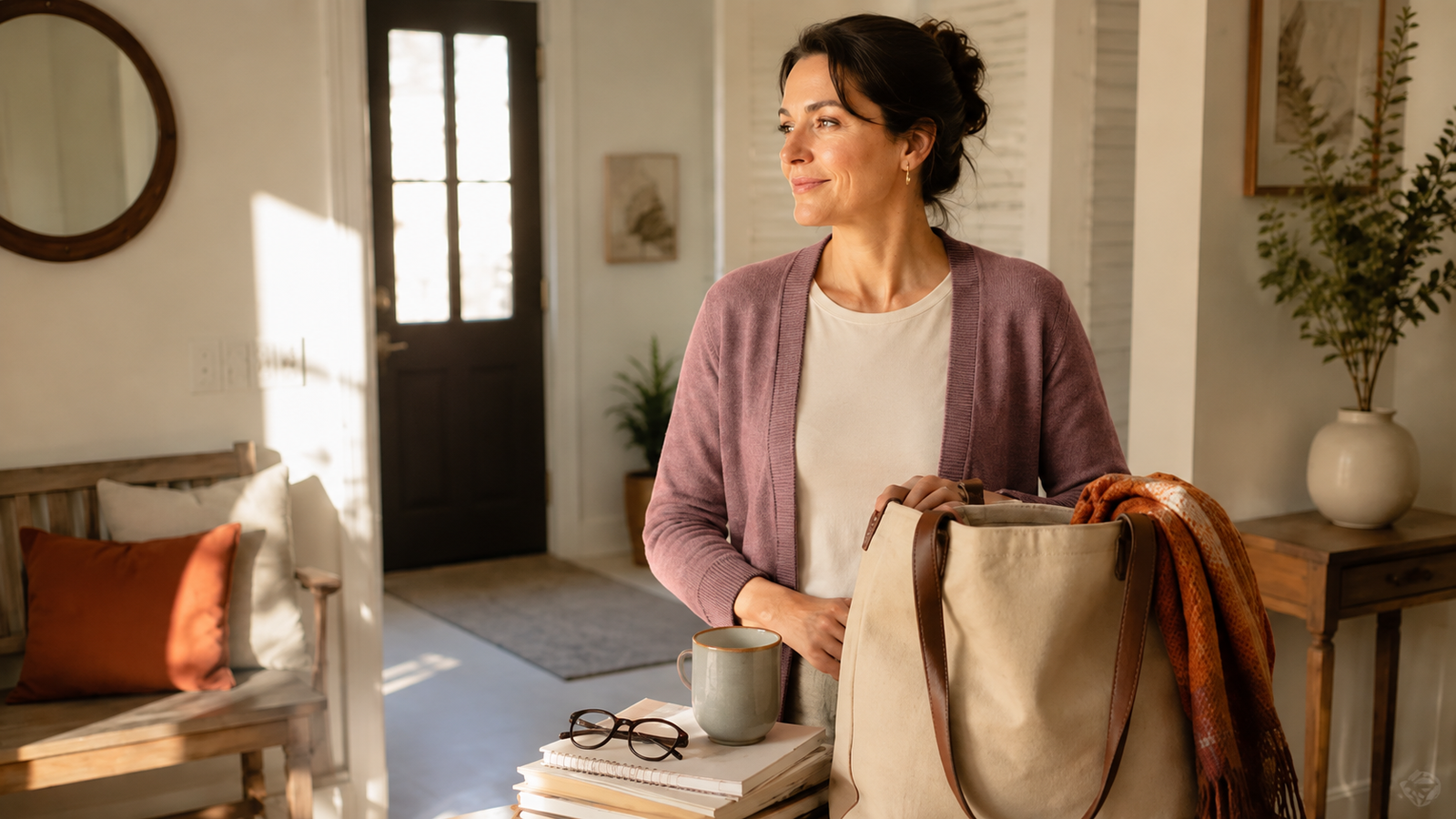 Woman looking overwhelmed
